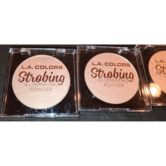 Lot L.A. Colors Strobing Illuminating Powder Skin Enhancer Set New - Picture 2 of 7